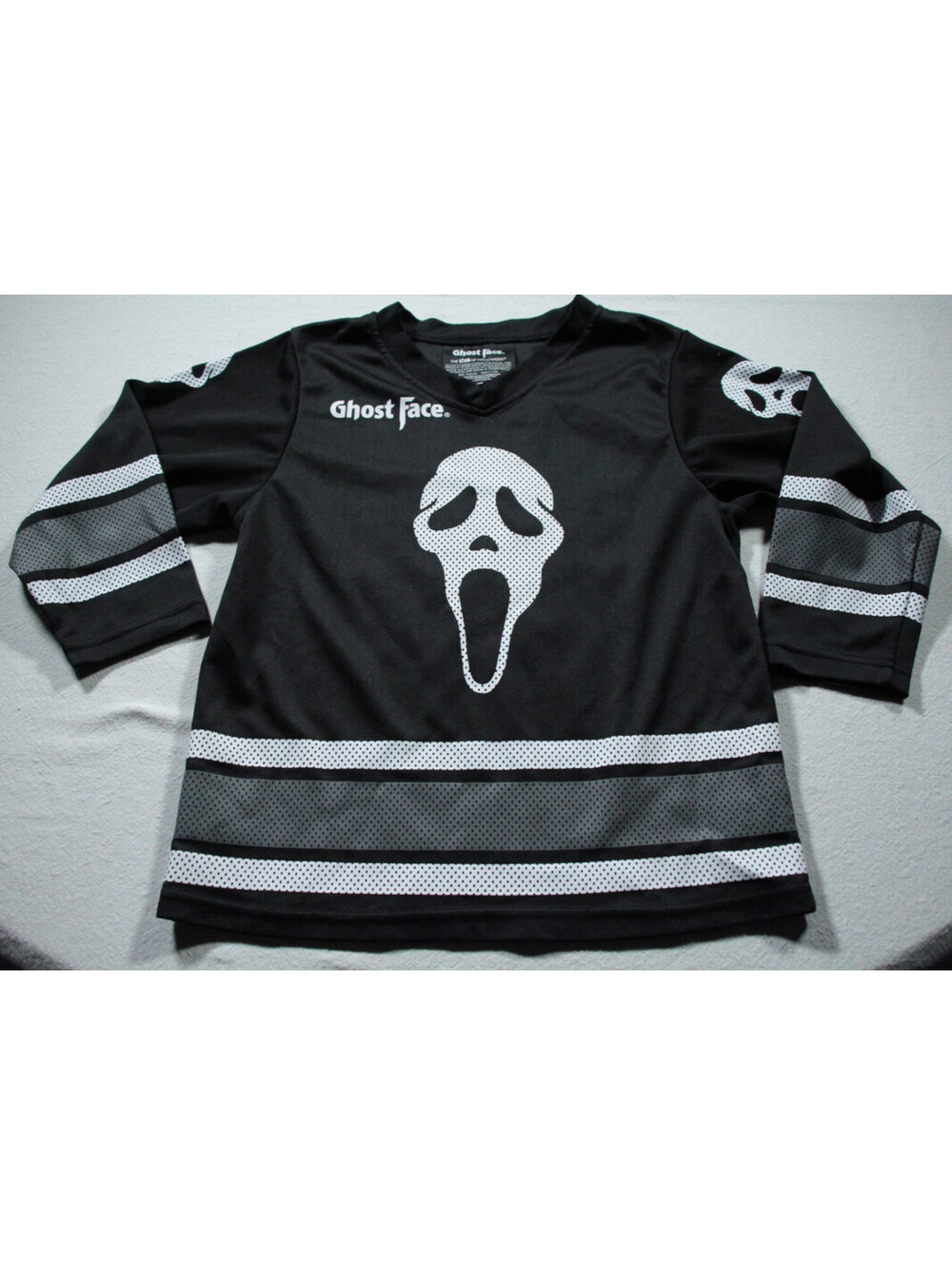 Ghost Face Hockey Jersey Youth M Horror Movie Shirt Halloween